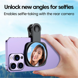 Elough Điện Thoại Thông Minh Camera Gương Phản Quang Kẹp Bộ Di Động Điện Thoại Di Động Camera Gương Kẹp Có Túi Bảo Quản