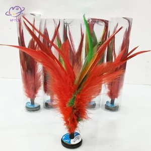 HFTOY Fitness Entertainment Nhiều màu sắc Shuttlecock Trung Quốc Jianzi Foot Kick Hand Wheel Fancy Chicken Shuttlecock ~