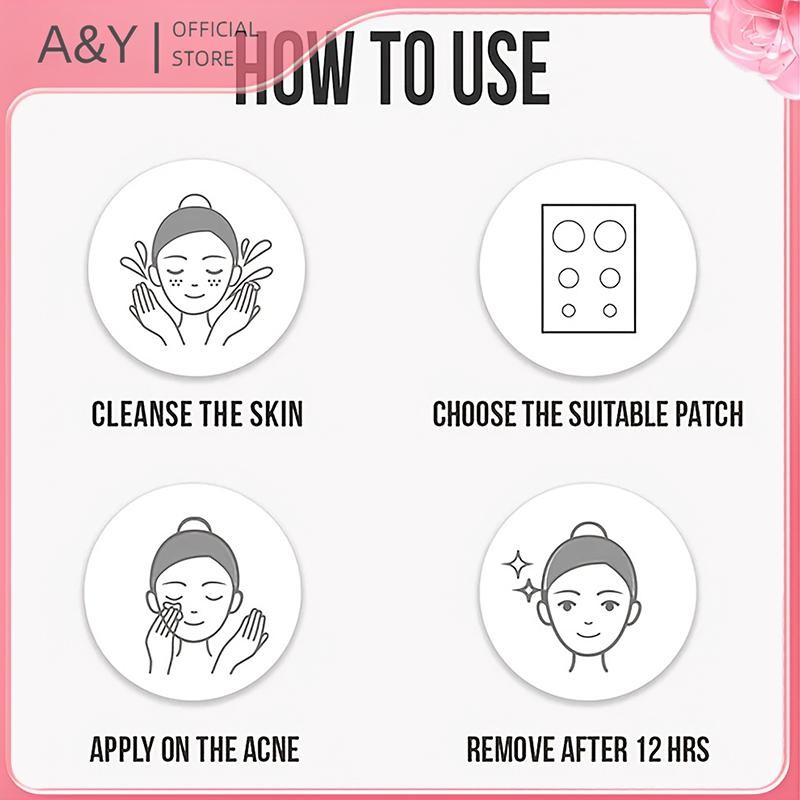 A & Y 400 Miếng Dán Mụn Mụn Vô Hình Chăm Sóc Da Miếng Dán Che Khuyết Điểm Mặt Làm Đẹp Dụng Cụ Trang Điểm.