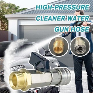 Bộ Van Bi Máy Rửa Áp Lực Đầu Nối Nhanh 1/4" M22 14mm Công Tắc Bật/Tắt