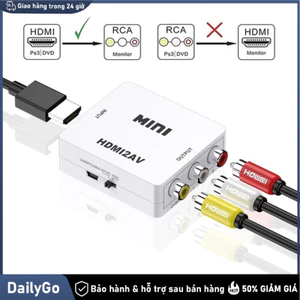 Bộ Chuyển Đổi HDMI Sang AV Full HD 1080P – Cắm Là Chạy, Hình Ảnh Sắc Nét, Âm Thanh Chuẩn