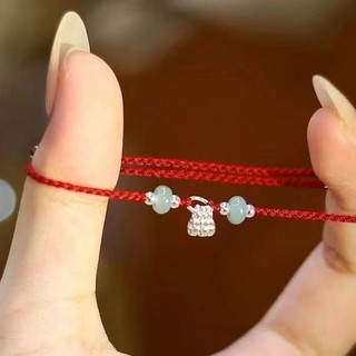 🔥Vòng tay nữ dây đỏ sang trọng với ánh sáng tinh tế, phù hợp mùa hè, làm quà tặng may mắn