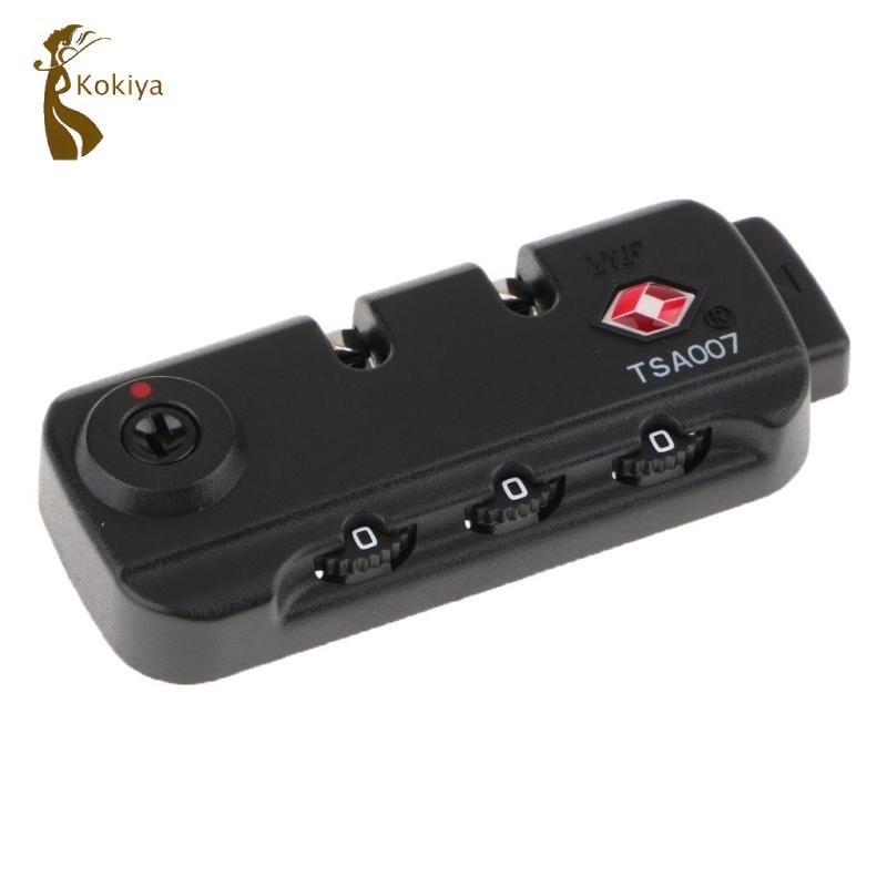 007 Hành Lý 3 Chữ Số Kết Hợp Khóa Vali Túi Mã Khóa Nhẹ - T