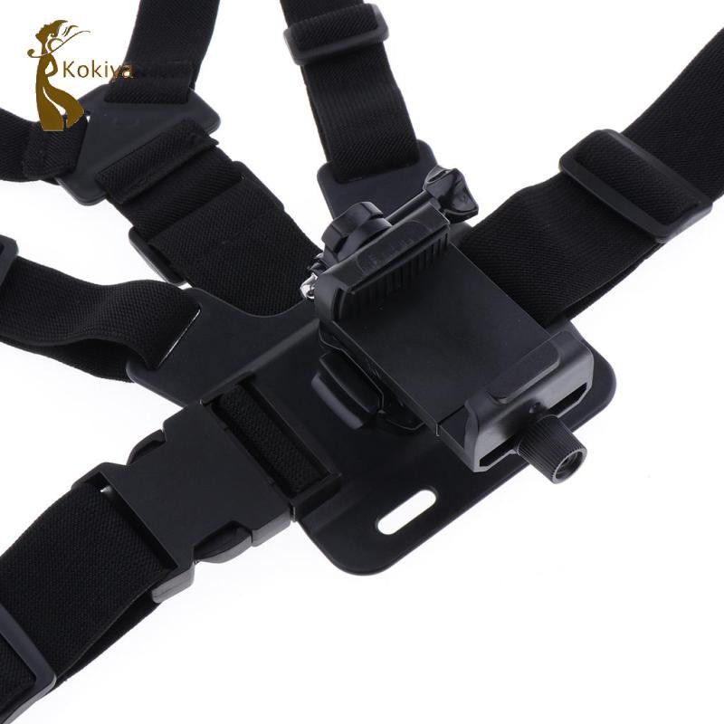 Giá đỡ dây đeo gắn dây đeo có thể điều chỉnh thân ngực có kẹp ABS cho điện thoại thông minh E