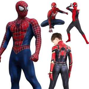 Raimi Spider-Man cosplay cho người lớn và trẻ em - Áo liền quần zentai phù hợp Halloween