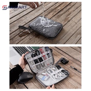 Bigdealssuper Đen Xanh Phụ Kiện Điện Tử Người Tổ Chức Chống Thấm Nước Cáp Dữ Liệu USB Sạc Cắm Túi Du Lịch Siêu