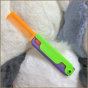 HK1 3D Trọng Lực Nhảy Củ Cải Nhỏ Lược Chải Tóc Quà Tặng Cho Bé Gái Trẻ Em Giảm Căng Thẳng Fidget Đồ Chơi Bướm Dao KH