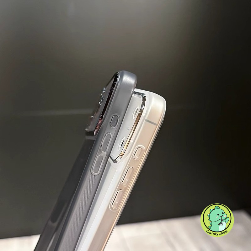 Ốp Điện Thoại Có Ống Kính Kính Cho OPPO Reno 14 14F 13F 13 12 12F 11 11F 10 9 8 Pro Plus Lite 8Z 5G 4G Vỏ Sang Trọng Vỏ Chống Sốc Cứng Đơn Giản Dễ Thương