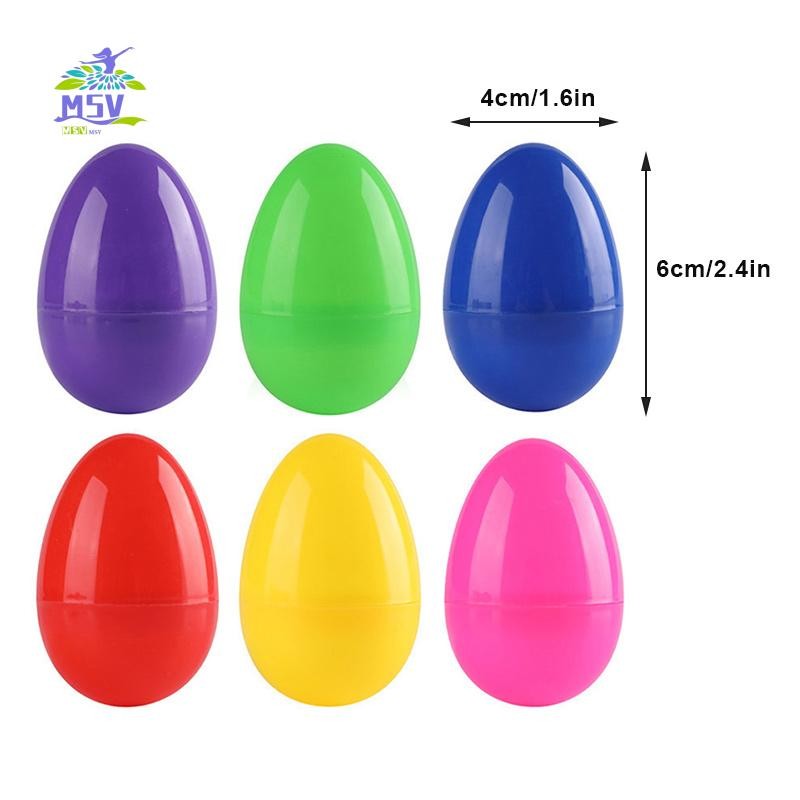 12 Trứng Phục Sinh Đầy Màu Sắc Trẻ Em Handmade Diy Vỏ Trứng Nhựa Tự Làm