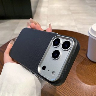 Phong Cách Kinh Doanh Sợi Carbon Ống Kính Kim Loại Màu Đen Xanh Dương Ốp Lưng Điện Thoại iPhone 17Promax 17Pro 17Air 11 12 13 14 15 16 Pro Max 15Plus TPU Mềm Chống Sốc Nam Vỏ Di Động