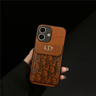 CD Vintage Da Cao Cấp Đựng Thẻ Thời Trang Ốp lưng iphone 17 17Air 16promax 16 15 14 13 12 11 Pro Max XsMax XR X Xs 7 8 Plus Ốp lưng