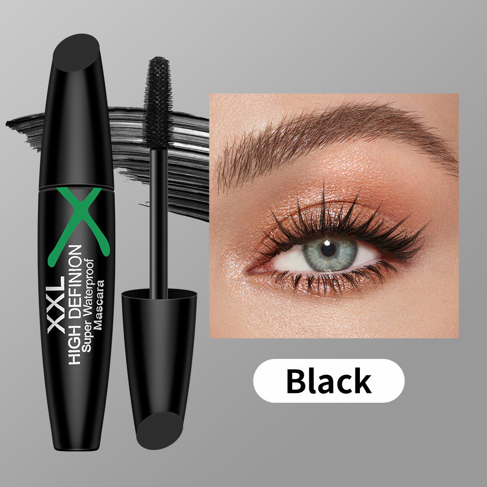 XXL Sáu Màu Đen Trắng Xanh Đỏ Tím Nâu Màu Mascara Dày Kéo Dài Chống Thấm Nước Chống lem Dễ Dàng Tẩy Trang