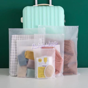 MiraLife SET 5 Túi zip lụa mờ đựng quần áo, mỹ phẩm, giày dép, vớ du lịch / Túi bảo quản quần áo vật dụng