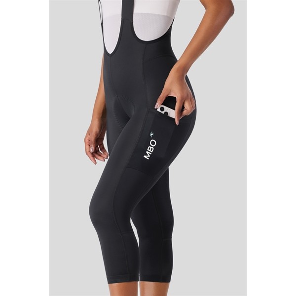 T130CII - Quần Đạp Xe MBO Nữ 3/4 Bib Tights Black