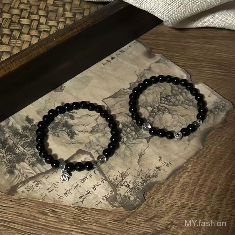 Vòng tay đính cườm phong cách truyền thống Trung Quốc, phù hợp làm quà tặng và mang lạimay mắn