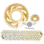 Bộ nhông sên đĩa mạ vàng NSD xích sên TLT thái lan exciter 135 - ex135 gp 2011-2014 (Gold 428H 14-39-116L)