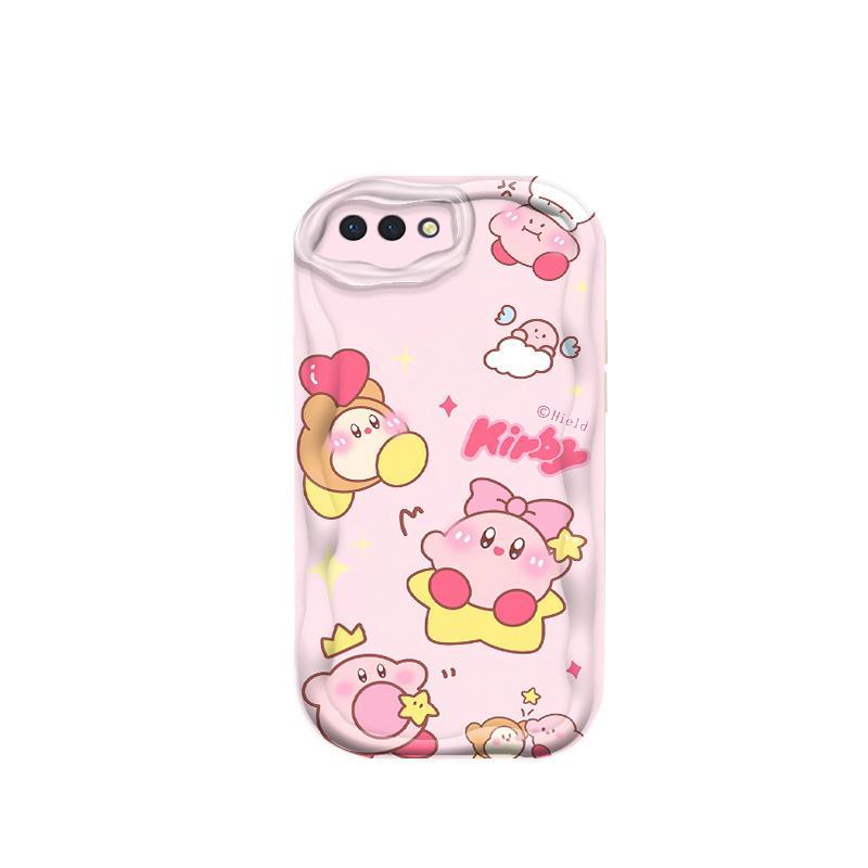 Ốp Silicon Hoạt Hình Cho OPPO A3S A1K A12E AX5 Realme C2 Bảo Vệ 3D Vỏ Điện Thoại Mềm TPU Lotso Bear Kirby Ốp Lưng Chống Sốc