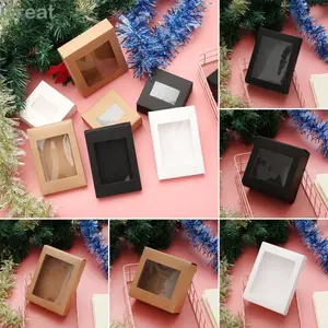 TUYỆT VỜI 10 Chiếc Hộp Quà Tặng Giấy Màu Vintage Sinh Nhật Đồ Dùng Tiệc Cưới Nóng Ủng Hộ Túi Gói Kẹo