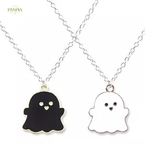 PNPIA- Hoạt Hình Dễ Thương Ma Đáng Yêu Tình Bạn Cặp Đôi Mặt Dây Chuyền Nelaces Thời Trang Người Bạn Thân Nhất Nam Nữ Nelaces Trang Sức Cho Quà Tặng Halloween