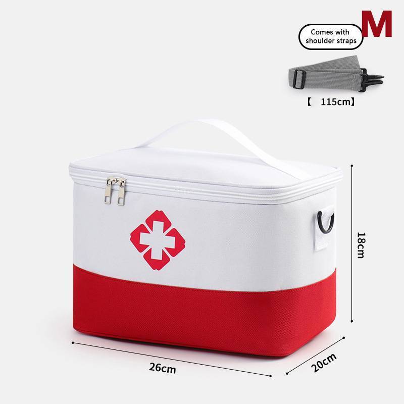 Alittlesetrtu Túi đựng thuốc dung tích lớn Bộ sơ cứu di động Túi khẩn cấp 60-100 mặt hàng VN