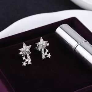 AqToCna Cá Tính 2 Chiếc Freeclip Blings Tai-Clip Phần Tai Nghe Trang Sức Bule Món Quà Hoàn Hảo Cho Sinh Nhật Và Kỷ Niệm AqToCna