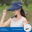 Mũ Chống Nắng Nữ Mùa Hè Phù Hợp Với Cạnh Lớn Rỗng Mũ Mùa Hè Full Face Chống Tia Cực tím Mũ Chống Nắng