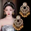 Hàng Ngày Mỹ Pháp Kim Cương Đính Kim Cương Khắc Bông Tai Nữ Rỗng Cánh Hoa Tua Rua Phóng Đại Du Lịch Bông Tai E19832026-6-11