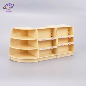 HFTOY Nhà Búp Bê Thu Nhỏ Siêu Thị Kệ Rỗng Mini Hiển Thị Đứng Lưu Trữ Ra Mô Hình Đồ Chơi Trang Trí ~