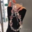 Ngôi Sao Điện Thoại Di Động Dây Chuyền Đính Hạt Nữ Dây Cổ Tay ins Siêu Đẹp Pha Lê Trong Suốt Mặt Dây Chuyền Nơ Trang Sức