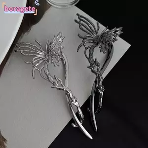 Kẹp Chuối BORAGETE, Kẹp Tóc Hợp Kim Bướm Kích Thước Lớn, Updos Thiết Kế Phong Cách Sử Dụng Hàng Ngày Từ Kẹp Phụ Kiện Tóc Cho Nữ