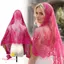 Khăn choàng nữ TOPTOOLCX, Khăn trùm đầu cô dâu cổ điển thoáng khí, Viền ren hoa Mandira Veil