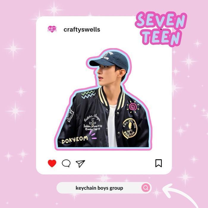 KEYCHAIN SE5VENTE3EN | KEYCHAIN KPOP | VERSI 1 | VERSI 2 - mingyu