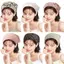 AqToCna Nữ Mềm Đầu Kerchief Khăn Hoa Tóc Tam Giác Đầu Khăn Tóc AqToCna