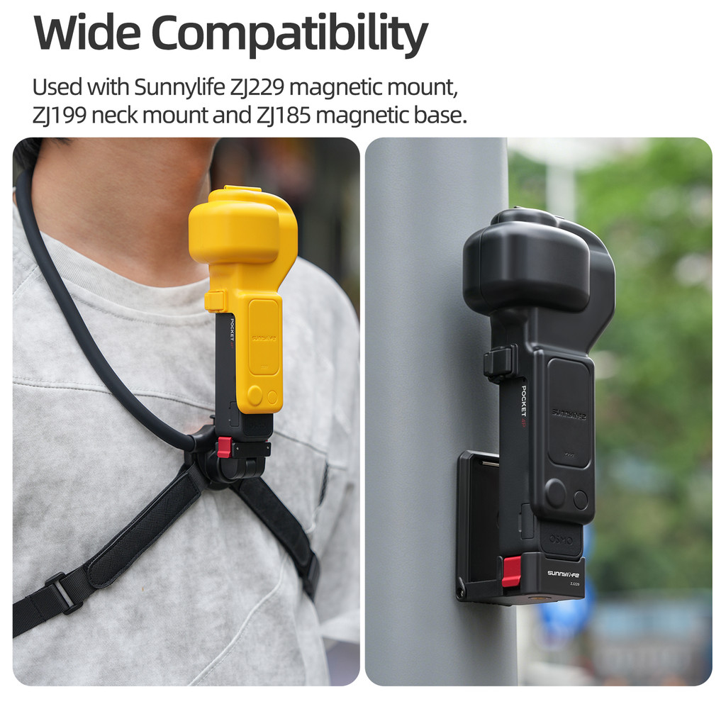 Sunnylife Cho DJI Pocket 4P Vỏ Bảo Vệ Cho DJI Pocket 4P Ống Kính Và Bảo Vệ Màn Hình Cho DJI Pocket 4P Phụ Kiện