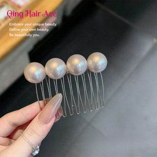 Phong Cách Mới Đơn Giản Cảm Giác Thời Trang Hạt Họa Tiết Cổ Điển Chèn Lược Nữ Phong Cách Mới Bên Nổ Kẹp Phụ Kiện Tóc