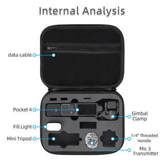 Dành cho bộ túi lưu trữ DJI OSMO Pocket 4, túi cầm tay di động và chống rơi pocket4 phụ kiện máy ảnh