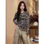 Milyfashion Size Lớn Rời Ôm Hơn Nhìn Retro Tie-Dye See-Through Gạc Chống Nắng t Mùa Hè Mỏng Top 49Q6