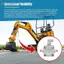 Belleshopp Asixxsix Van chuyển hướng 3 chiều 2 bộ Thép hợp kim Máy xúc nhỏ Van tiết lưu Phụ tùng thay thế mini Van thủy lực Nâng cấp máy xúc