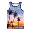Graffiti 3D Tank Top Nam, Áo Vest đường phố bóng rổ mùa hè khô nhanh thoáng khí Áo thun thể thao không tay mềm mại thoáng khí