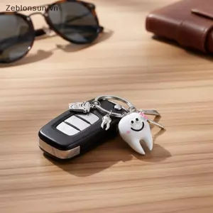 # HB # Móc khóa răng dễ thương dành cho những người yêu thích vệ sinh với kem đánh răng và kem đánh răng.