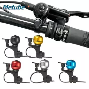 Chuông báo động xe đạp METUBE Retro, Chuông báo động xe đạp bằng hợp kim nhôm nhẹ, Phụ kiện xe đạp vàng đỏ cổ điển