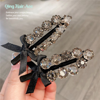 Kẹp Tóc Nữ Mỏ Vịt Ánh Sáng Sang Trọng Kim Cương Giả Cao Cấp, Kẹp Phẳng Mũ Đội Đầu Mùa Hè