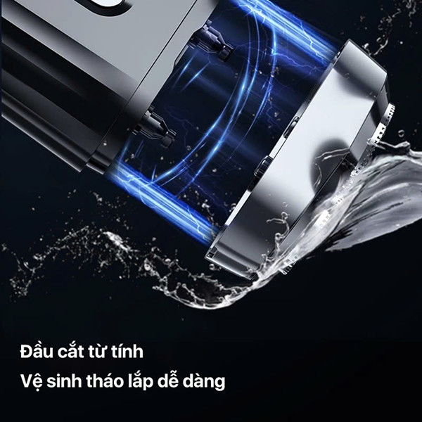 Máy cạo râu Enchen Mini 6 lưỡi dao kép mỏng, chống nước IPX7, pin sử dụng đến 2 tháng - Bảo Hành 12 tháng