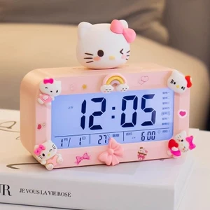 Hello Kitty Trẻ Em 2024 Điện Tử Nhỏ Đồng Hồ Báo Thức Bé Gái Để Bàn Đồng Hồ Sinh Viên Chuyên Dụng Bé Trai Đánh Thức Dụng Cụ Tiện Dụng