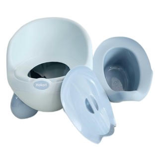 Bô gấu HOKORI nhựa VIỆT NHẬT cao cấp cho bé đi vệ sinh - Có tựa lưng, nắp, ruột tháo rời - Chính hãng 5458+5460