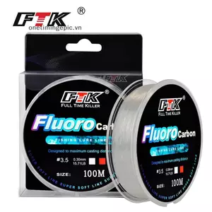 Dây câu phủ Fluorocarbon VFZ 100M 4.136LB-34.32LB Sợi Carbon Monofiber Leader Line Cá chép chìm dòng OTE