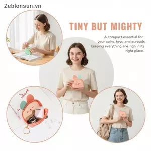 # HB # Jelly Color Hoạt Hình Dễ Thương Động Vật Ví Đựng Tiền Xu Dây Kéo Quà Tặng Nhỏ Cho Cặp Đôi Hộp Đựng Thẻ Di Động.