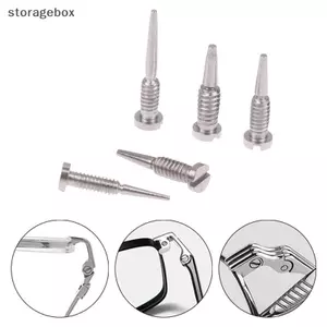 100 Chiếc Kính Bản Lề Lò Xo Vít Quang Kính Mắt Phụ Kiện Đầu nhọn Tự Căn Chỉnh Vít Dụng Cụ Sửa Chữa Đẹp