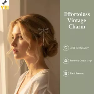 < YEI > Kẹp Tóc Chuồn Chuồn Vintage Dành Cho Nữ Bé Gái Kẹp Tóc Thời Trang Retro Barrette Mũ Cho Phụ Kiện Thời Trang Hàng Ngày Mới