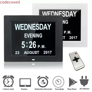 Lịch MCODECOVED Bảng điều khiển chữ cái lớn Màn hình LCD thời gian lớn Trang trí nội thất